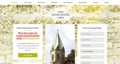 Desktop Screenshot of hotel-hohenstein.de